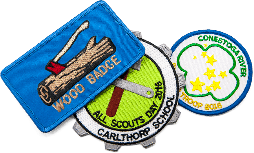 example of some custom scout patches