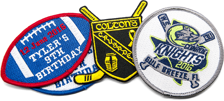 example of custom sports patches